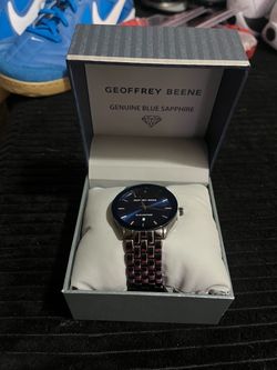 Geoffrey Beene Genuine Blue Sapphire Watch
