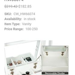 Make Up Table And Mirror 