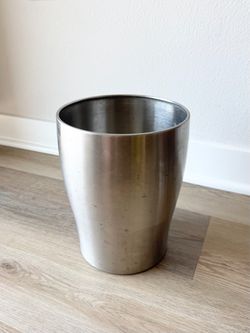 mDesign Stainless Steel Bathroom Wastebasket