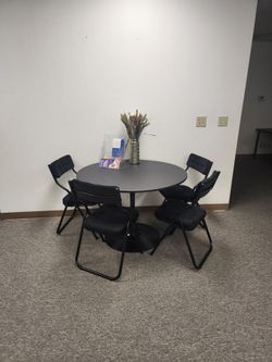 Bistro type table & chair