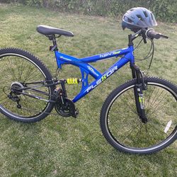 Brand new-29 Kent Flexor Dual Suspension Mountain Bike, Adult with original helmet