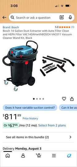 Hepa shop vacuum