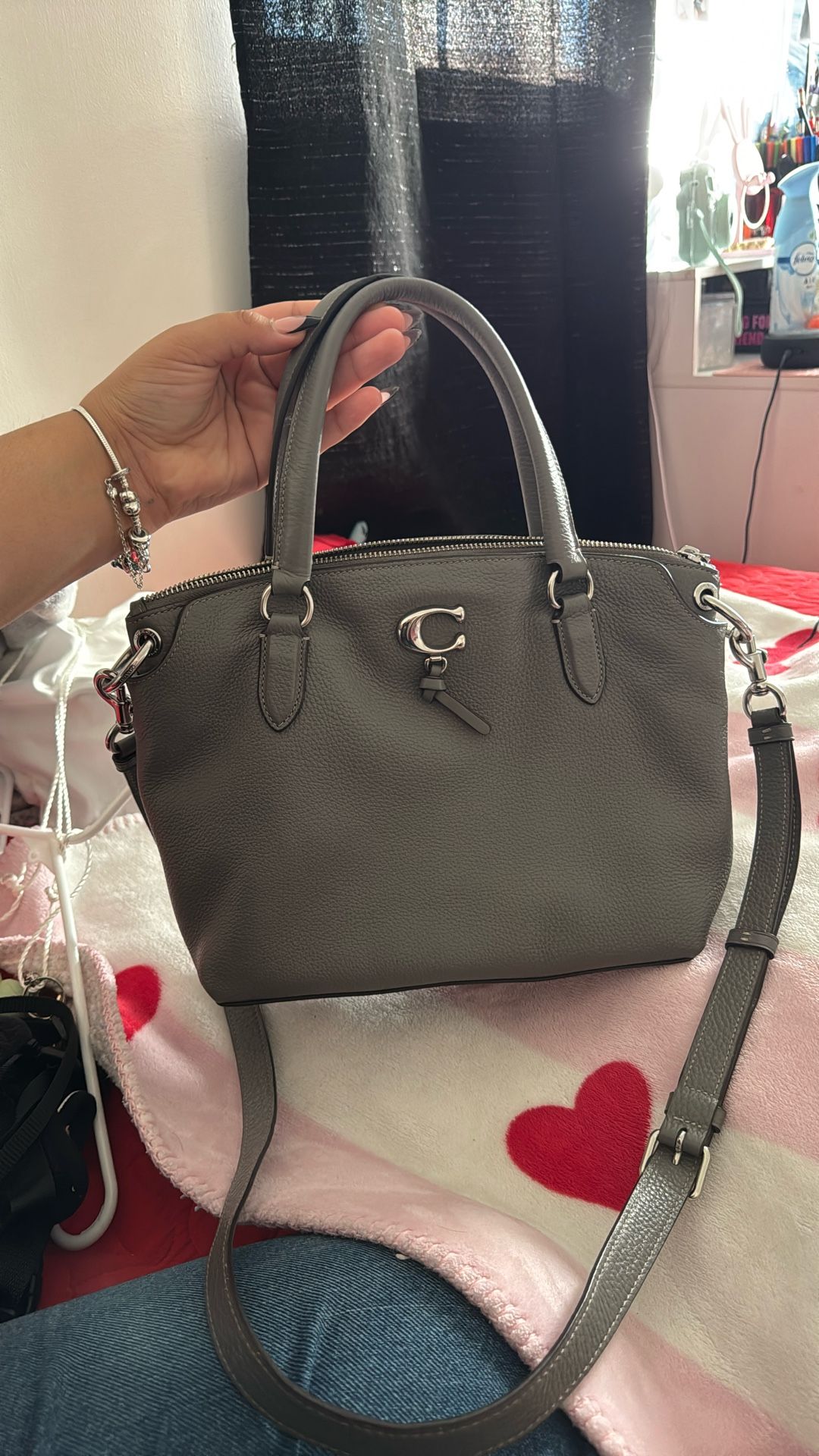 Grey Coach Bag