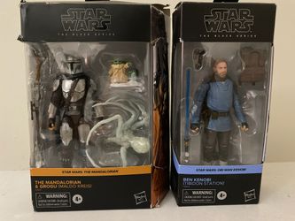STAR WARS THE BLACK SERIES the Mandalorian and BEN KENOBI