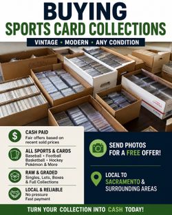 Buying Sports Card Collections | Cash Paid | Vintage & Modern Baseball football basketball cards