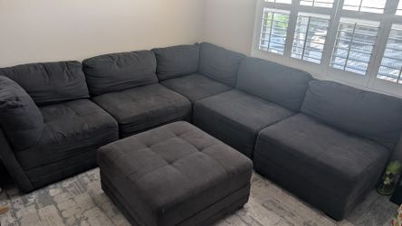 Sectional 6 Piece With Ottoman