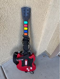 PlayStation 2 PS2 Red Octane Wired Guitar