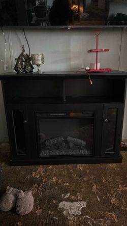 Black Costway 58-inch  TV stand