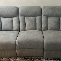 Couch With 2 Recliners $250