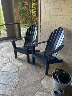 Adirondack style patio lounge chairs