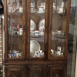 Solid Wood China Cabinet
