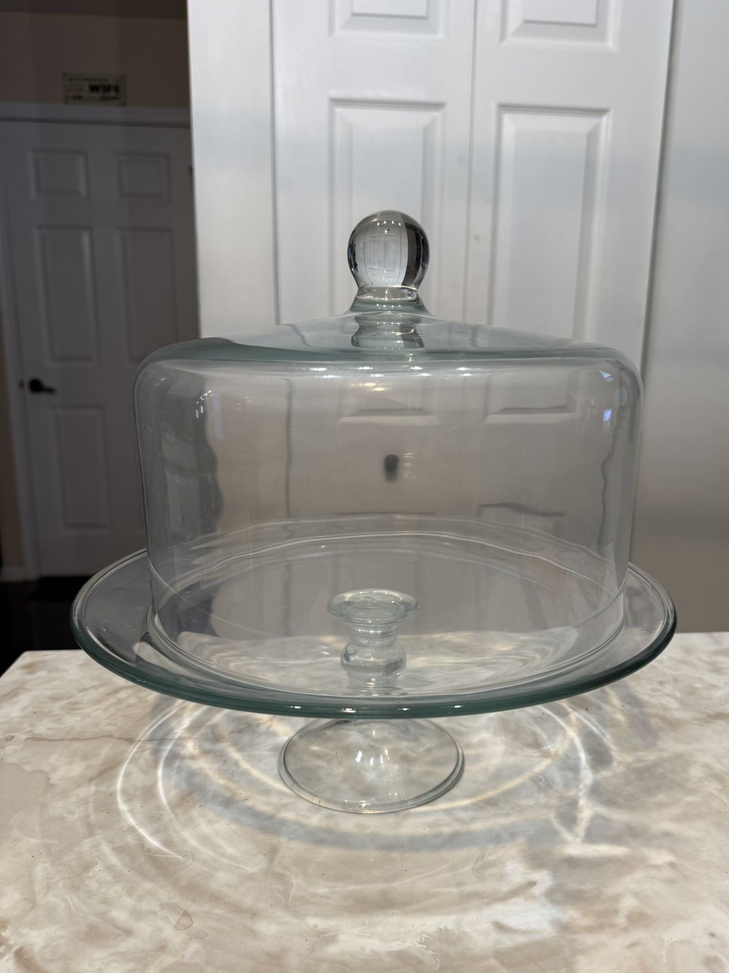 Glass Cake Stand with Dome