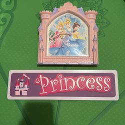 Princess Room Decorations and Princess Clock 