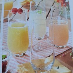 JUEGO DE 4 VASOS ALTOS PRINCESS HOUSE 🌹 🌻