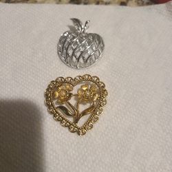 2 VERY DETAILED BROACHES....$8 each Or 2 $13