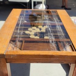 Backgammon Wood Table