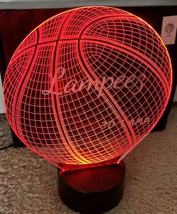 Basketball Lamp - Multiple Colors In One Lamp