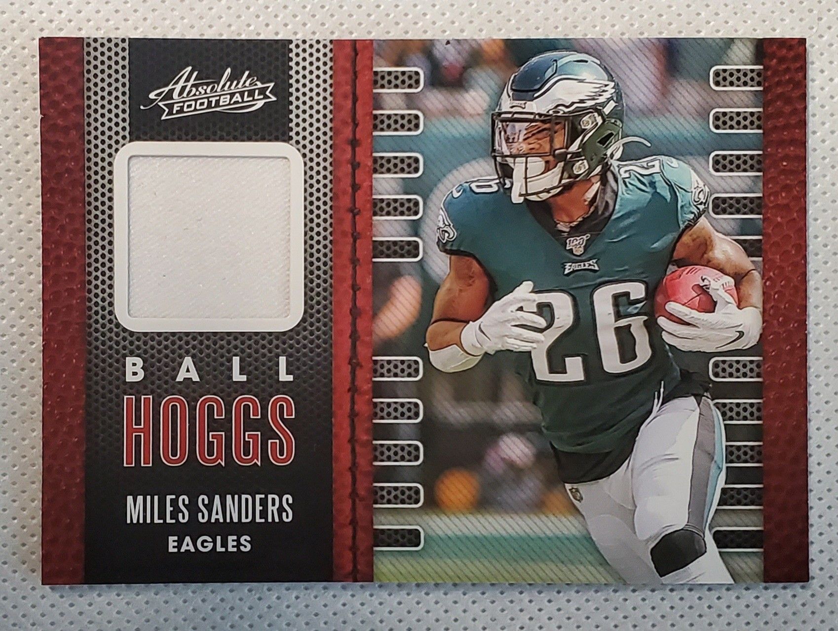 Miles Sanders 2020 Absolute Ball Hoggs Jersey Patch Philadelphia