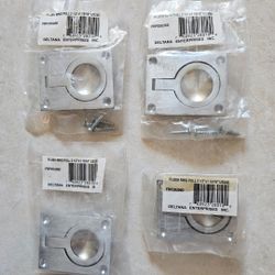 Set Of 4 DELTANA Flush Ring Pull 2 1/2"×1 15/16" US26D FRP25