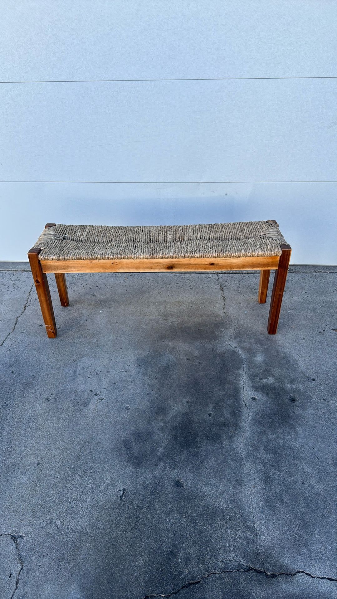 Wood bench