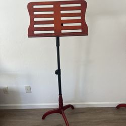 OSEKAVIO Wooden Sheet Music Stand, Adjustable Orchestral Music Stand for Schools, Orchestras, and Choirs