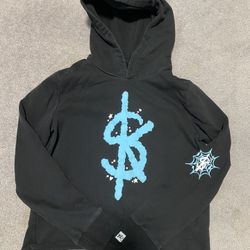 Black Cropped Hoodie YLSK (youlovesk) Streetwear