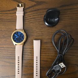 Samsung Galaxy Watch (42mm) Smartwatch (Bluetooth) Android/iOS Compatible, SM-R810, Rose Gold