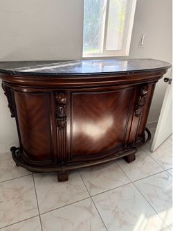 Solid mahogany bar