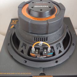 MEMPHIS (1) 10 INCH 2 OR 4 OHM SELECTABLE VOICE COIL 600 WATTS CAR SUBWOOFER ( BRAND NEW PRICE IS LOWEST INSTALL NOT AVAILABLE )