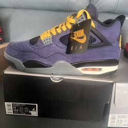 Jordan Retro 4 Lakers sz 12