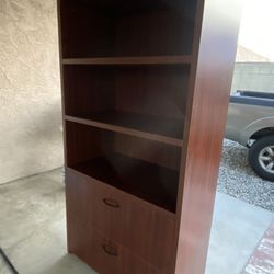 Bookshelf with Storage Drawers