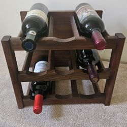 Vintage Vermillion Wine Rack