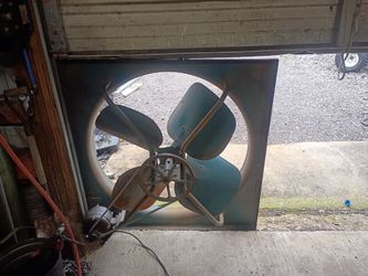 large shop mill exhaust shop fan workshop garage industrial 120v  sears vintage