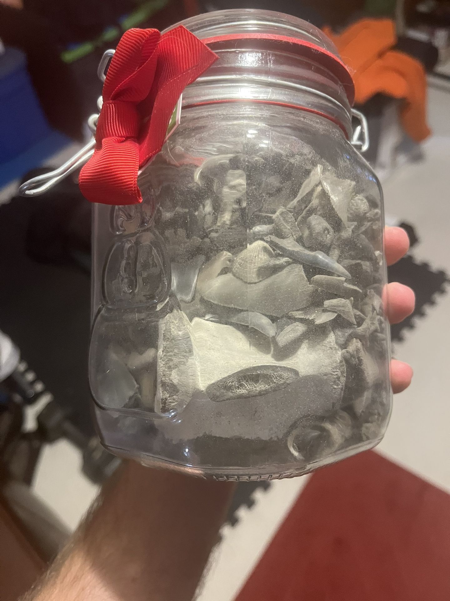 Jar Of Sharks Teeth And Fossils