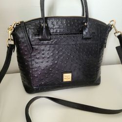 Dooney & Bourke Domed Ostrich Satchel
