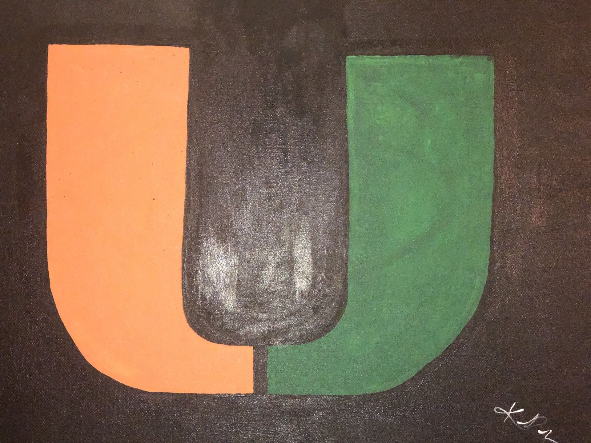 Miami hurricane painting 24x36
