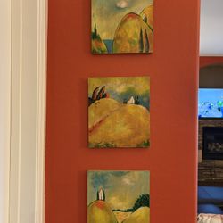 Tuscan Trio Paintings By Janet Beaver