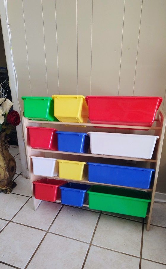 Used  Toy Storage Bin Organizer|