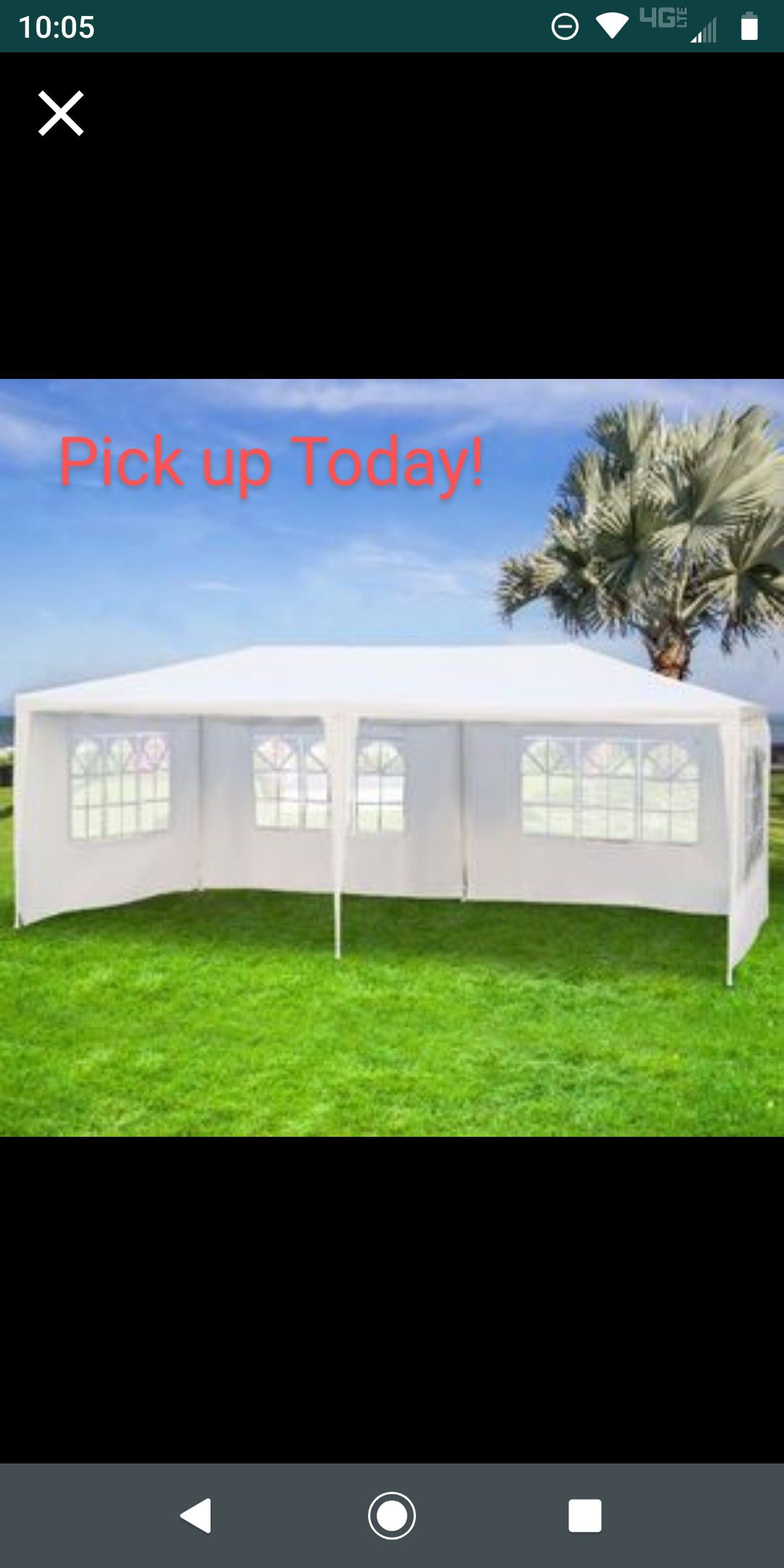 10' x 20' Wedding Canopy Gazebo Tent 🏕️⛺