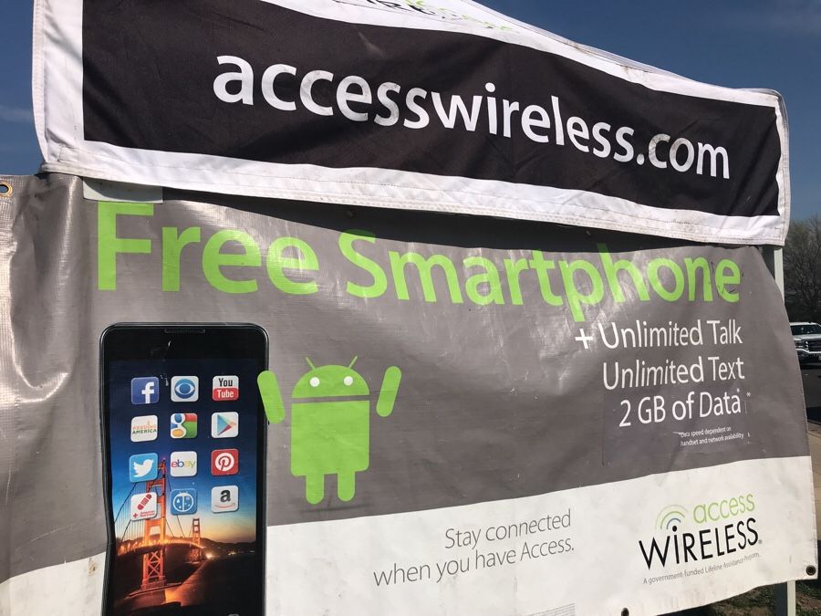 Today free Phone in Visalia Welfare Office!!!