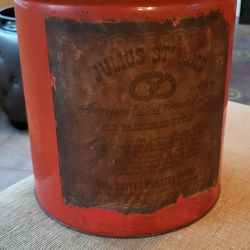 Large Vintage Julius  Sturgis America's Oldest  Pretzel  Bakery 