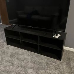 BLACK TV STAND 
