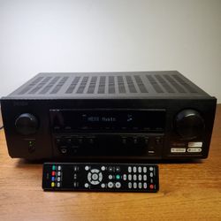 Denon Bluetooth AVR S760H  Wi-Fi Heos 8K 7.2 Channel 75 Watt Per Channel Receiver With Remote 