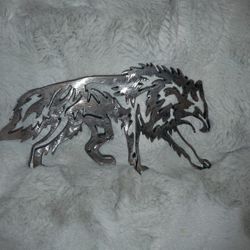 Wolf Metal Decor