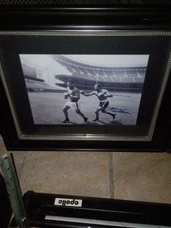 Muhammad Ali and Ken Norton at Yankee stadium signed by Ken Norton. Chad Pennington signed photo.