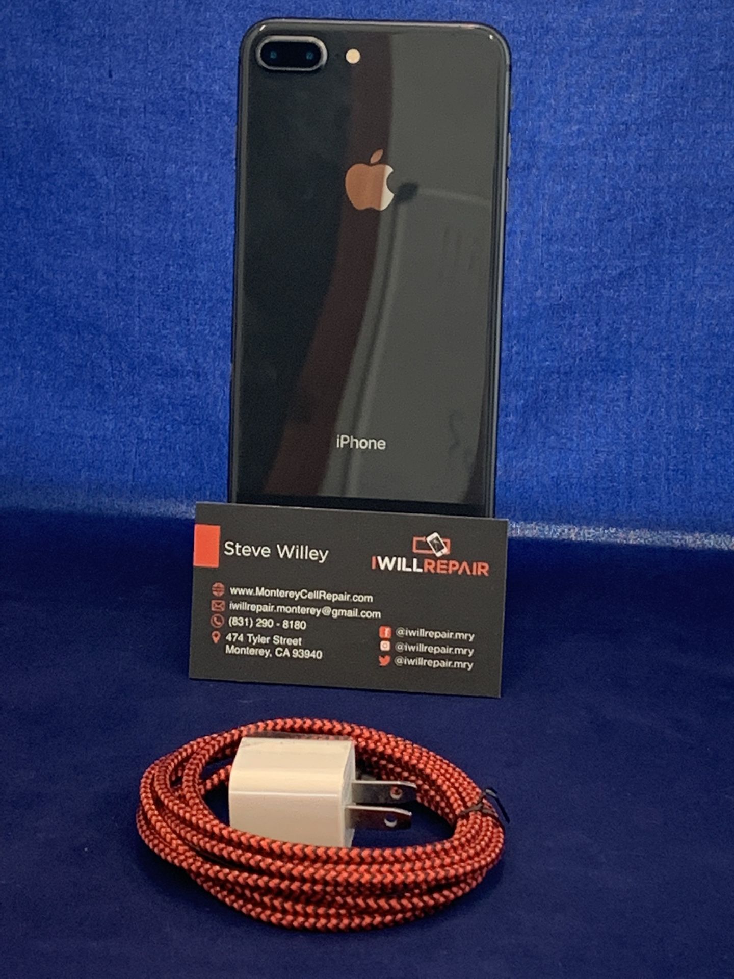 Apple iPhone 8+ Black 256gb Unlocked $360
