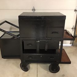 Man cave bar cart/utility cart.