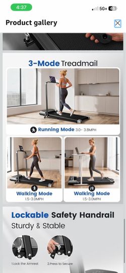 New in box   inclining treadmill