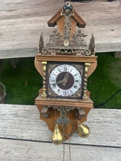 Vintage Dutch Wall Clock Collectors Piece