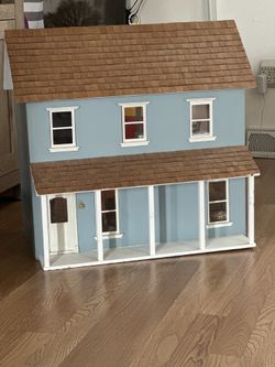 Vintage Real Good Toys Jamestown Vermont Farmhouse Dollhouse with Furniture